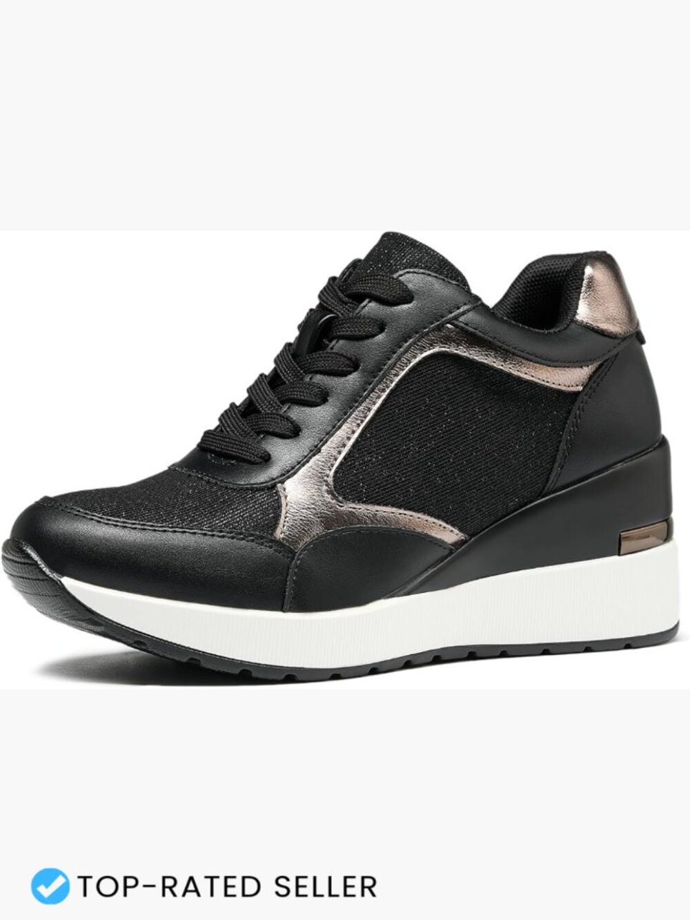 Wedge Sneakers Women High Heel Platform Walking Shoes Comfortable Slip Resistant